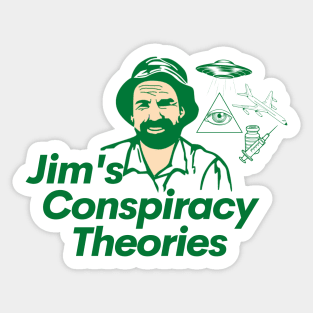 Jim's Conspiracy Theories Sticker